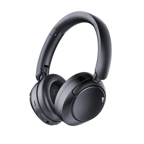 TIMU front view showing over-ear design and branding, great for travel convenience