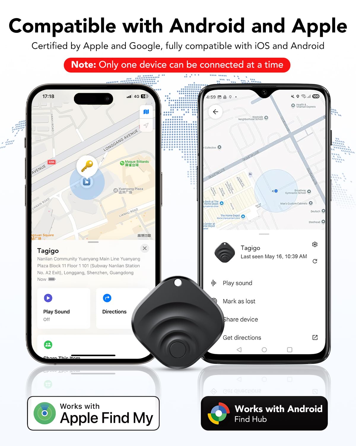 TIMU luggage-tag tracker highlights location clarity during travel.