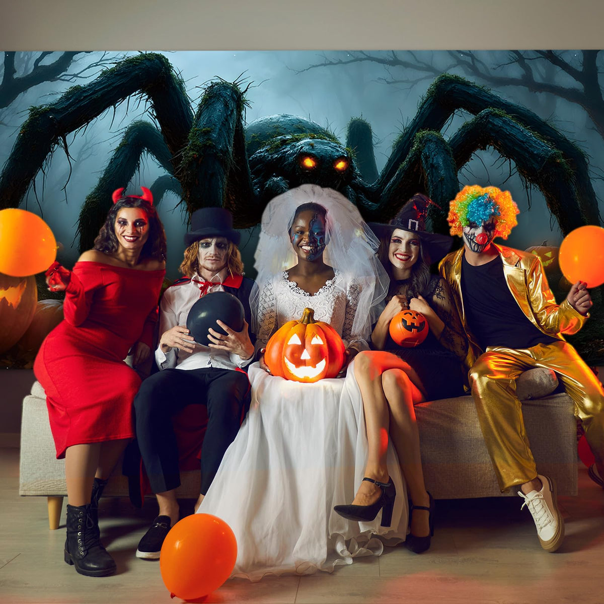 Tingjoo polyester fabric durability supports long-term Halloween decorating without fading.