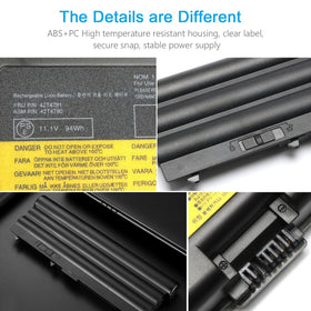 Tinkon 11.1V 94Wh battery interior shows 9 cells for reliable power