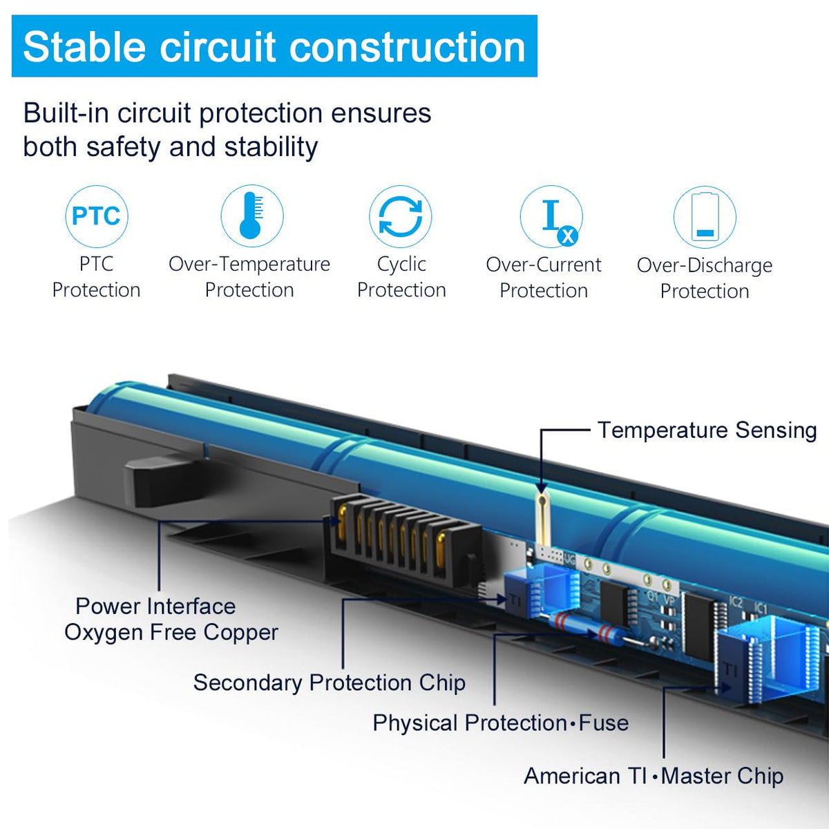 Tinkon 11.1V 94Wh battery label close up clarifies model compatibility