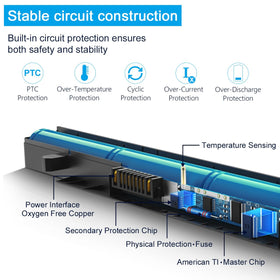 Tinkon 11.1V 94Wh battery label close up clarifies model compatibility