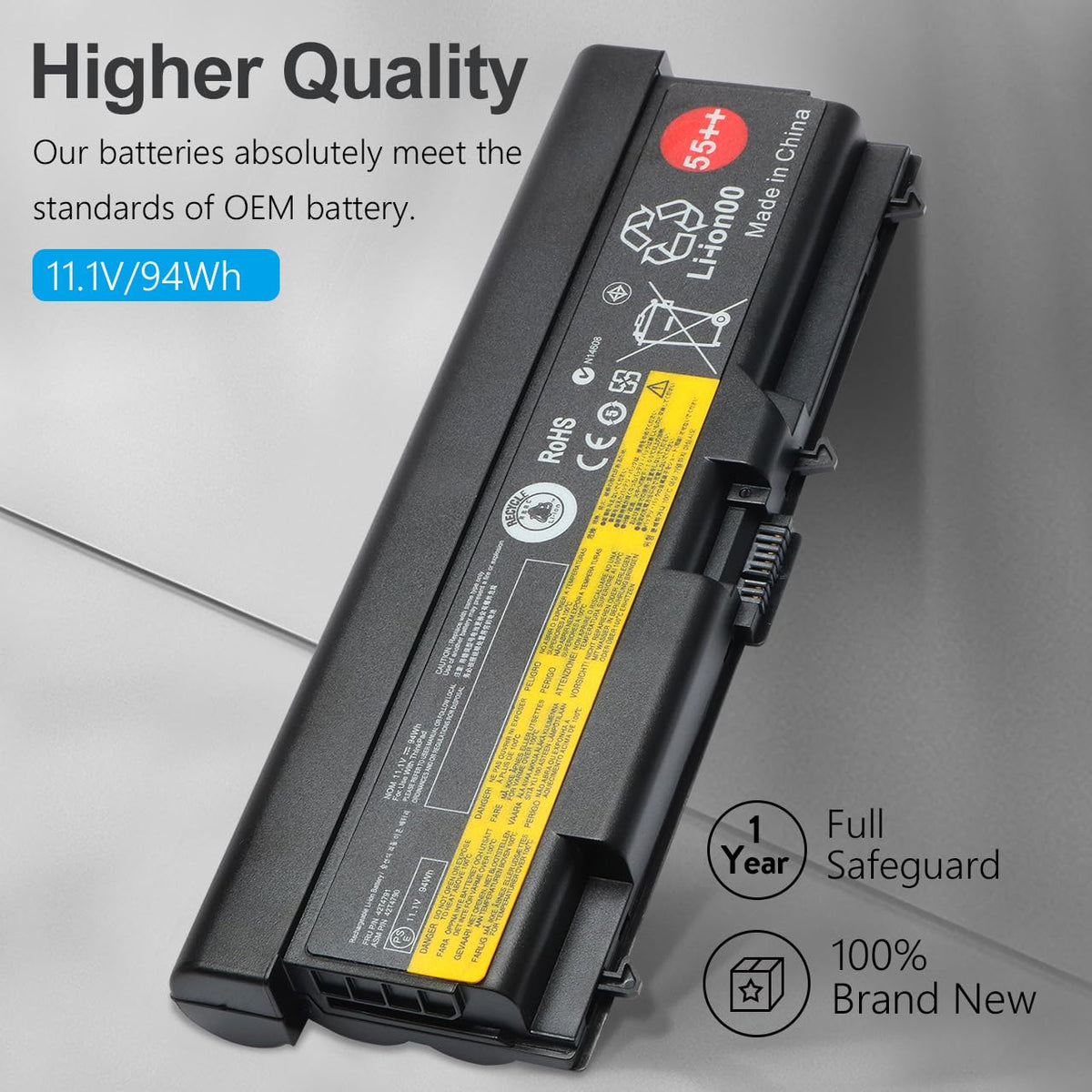 Tinkon 11.1V 94Wh battery packaged ready for installation