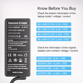 Tinkon 135W power supply in the box includes charger and cord