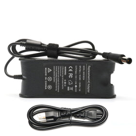 Tinkon 65W AC adapter front view showing universal compatibility and compact design