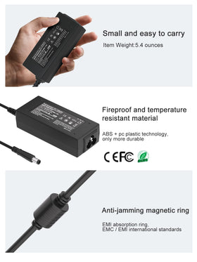 Tinkon Dell Inspiron charger dimensions highlight portable lightweight travel-friendly option.