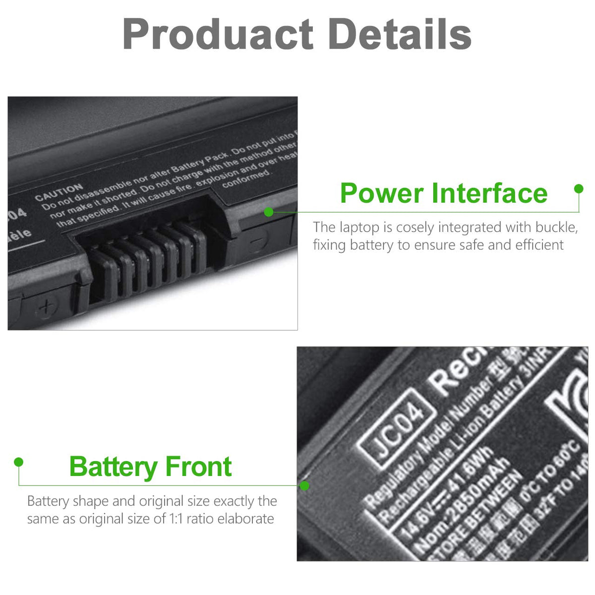 Tinkon JC04 battery packaged, ready for replacement and shipping.