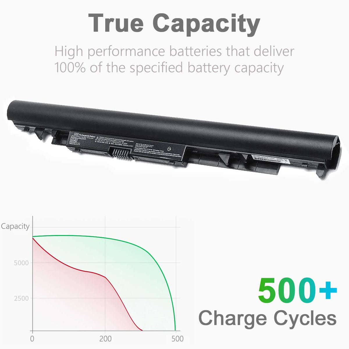 Tinkon JC04 battery spec label confirms compatibility and capacity.