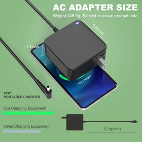 Tinkon charger on a desk with laptop illustrating everyday use