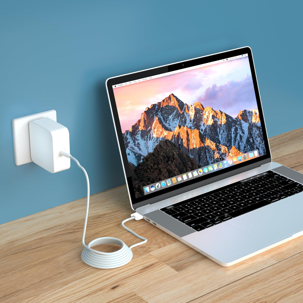 Tinkon charger powering a MacBook Air 13-inch