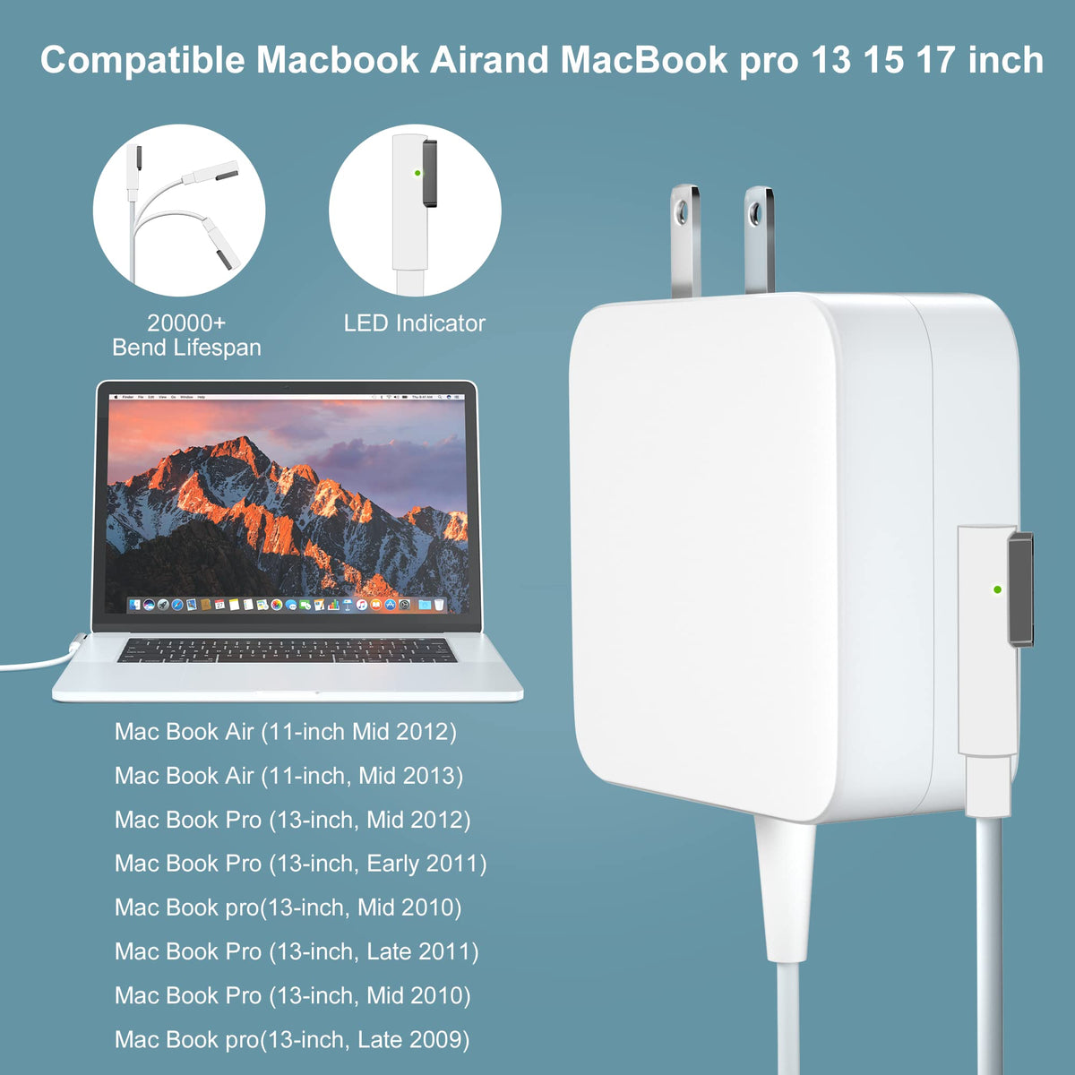 Tinkon MacBook Pro Charger side ports enable flexible accessory use.