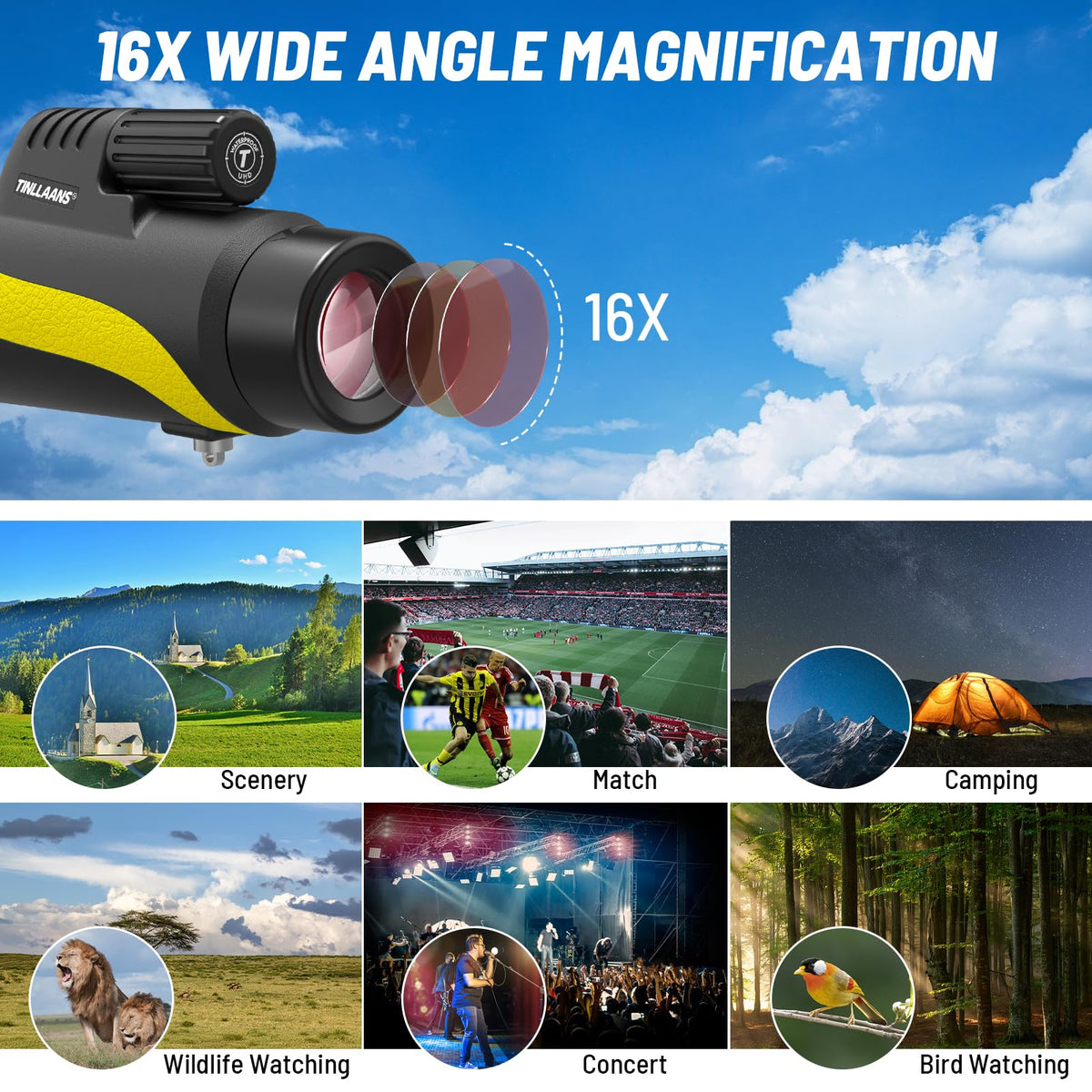 Tinllaans waterproof ergonomic design supports one-handed use in diverse weather.