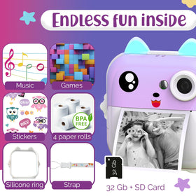 TinyGeeks camera connected via Bluetooth to free app for customization.