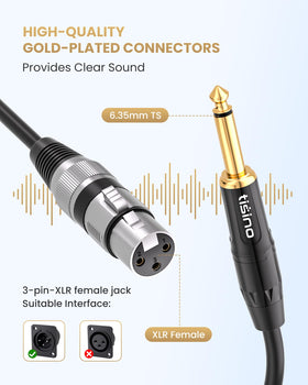 Tisino gold-plated XLR connector close-up for durable, low-resistance connections.