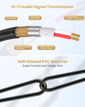 Tisino oxygen-free copper core delivering clean signal with minimized interference.