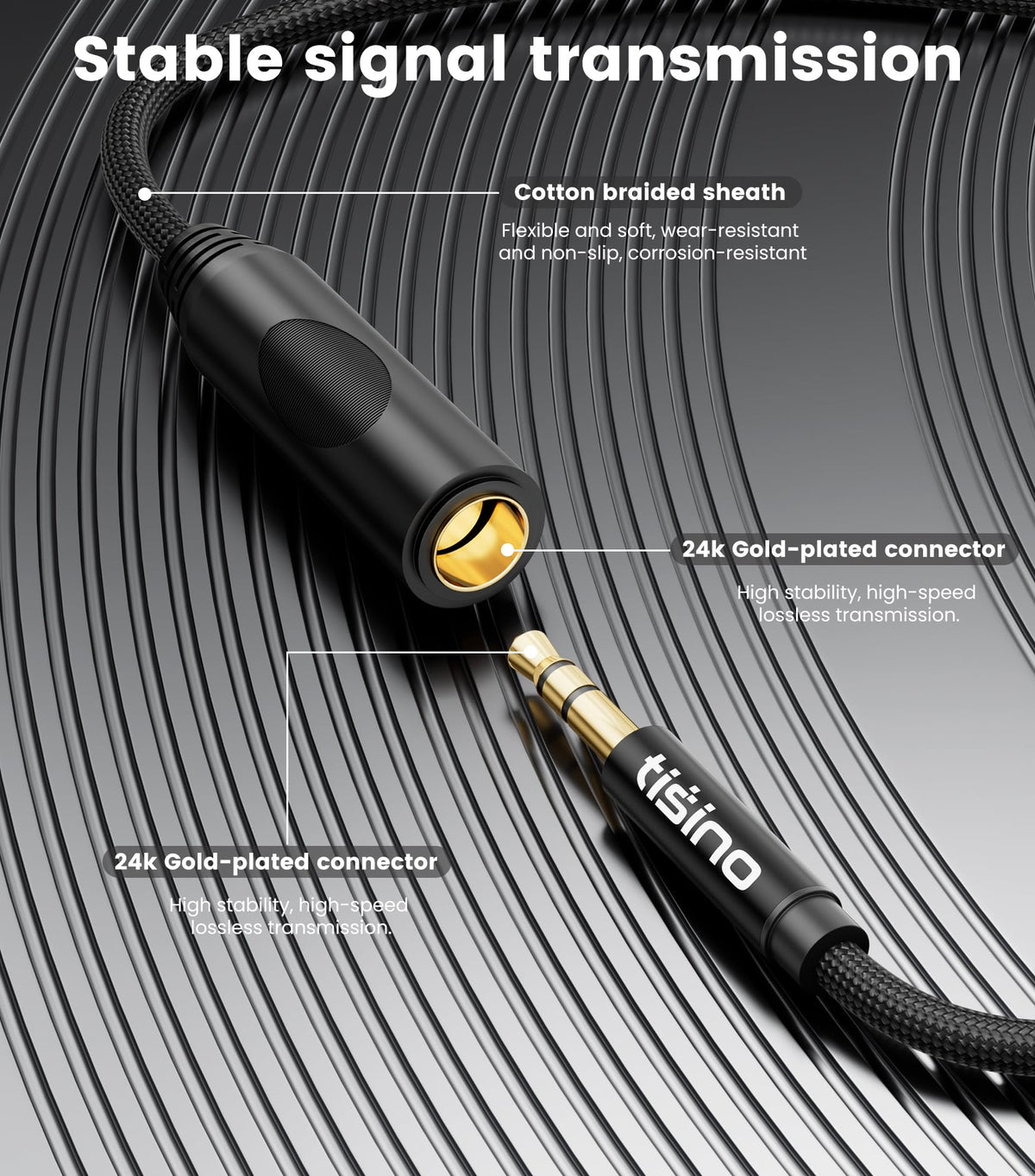Tisino shielded design minimizes interference for stable audio in busy venues.