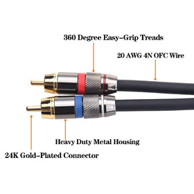 Tisino spring-relief end reduces strain during unplugging.