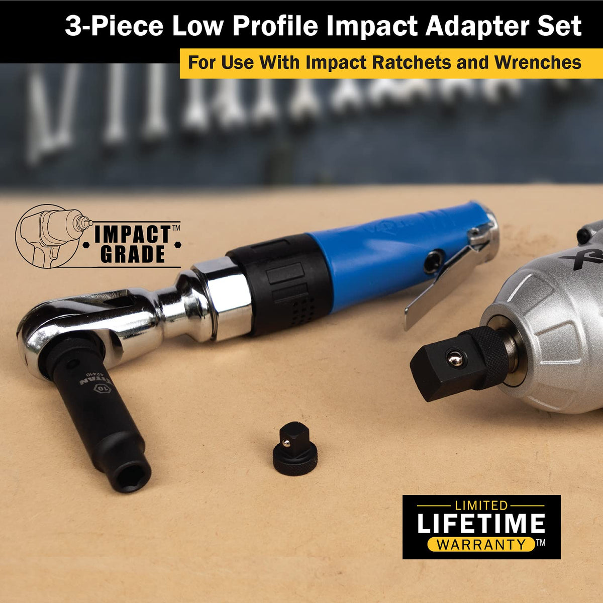 Titan 30936 attached to an impact wrench showing durable use under torque