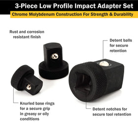 Titan 30936 next to sockets demonstrating drive size comparison and compatibility