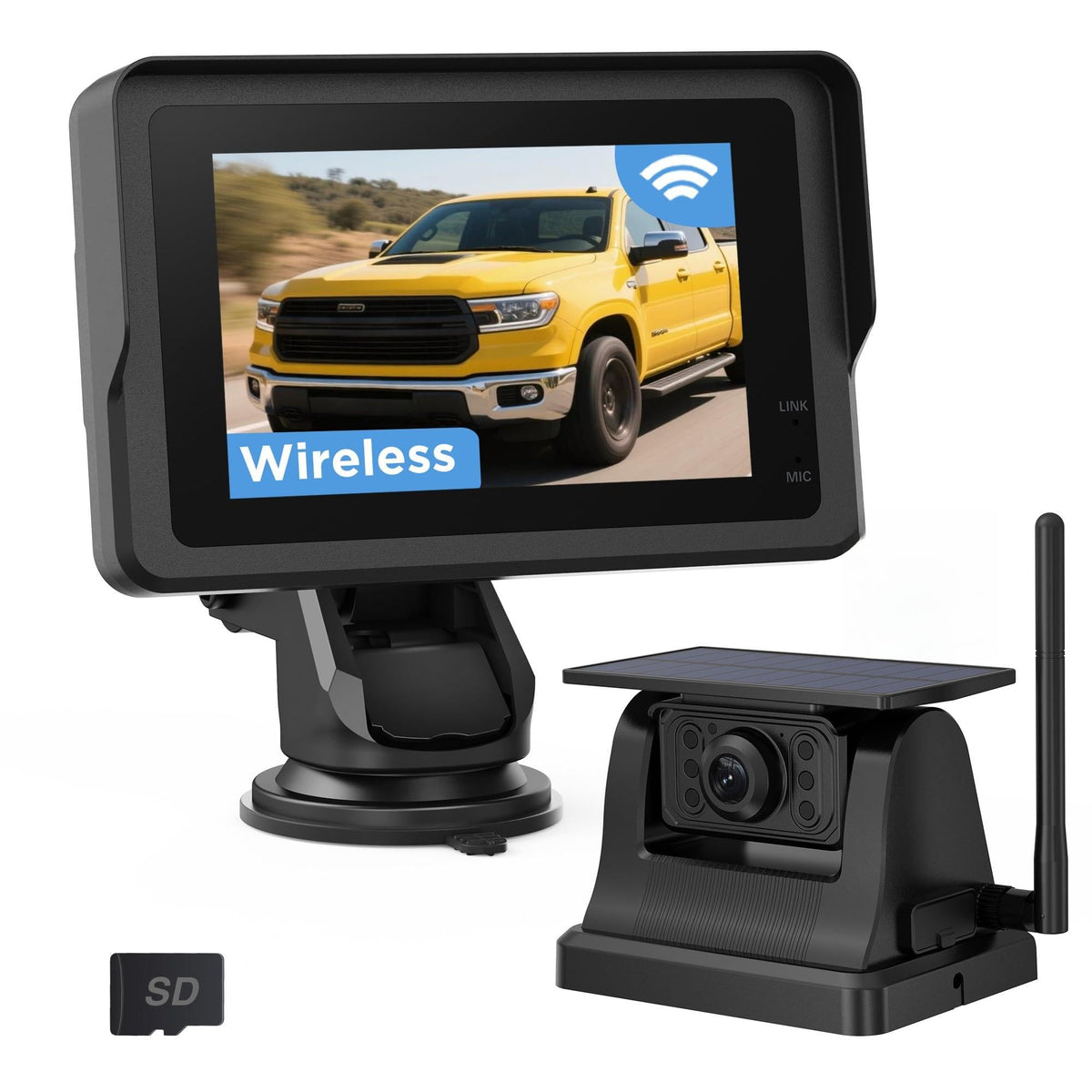 Tivernox magnetic backup camera attached to metal surface for quick installation.