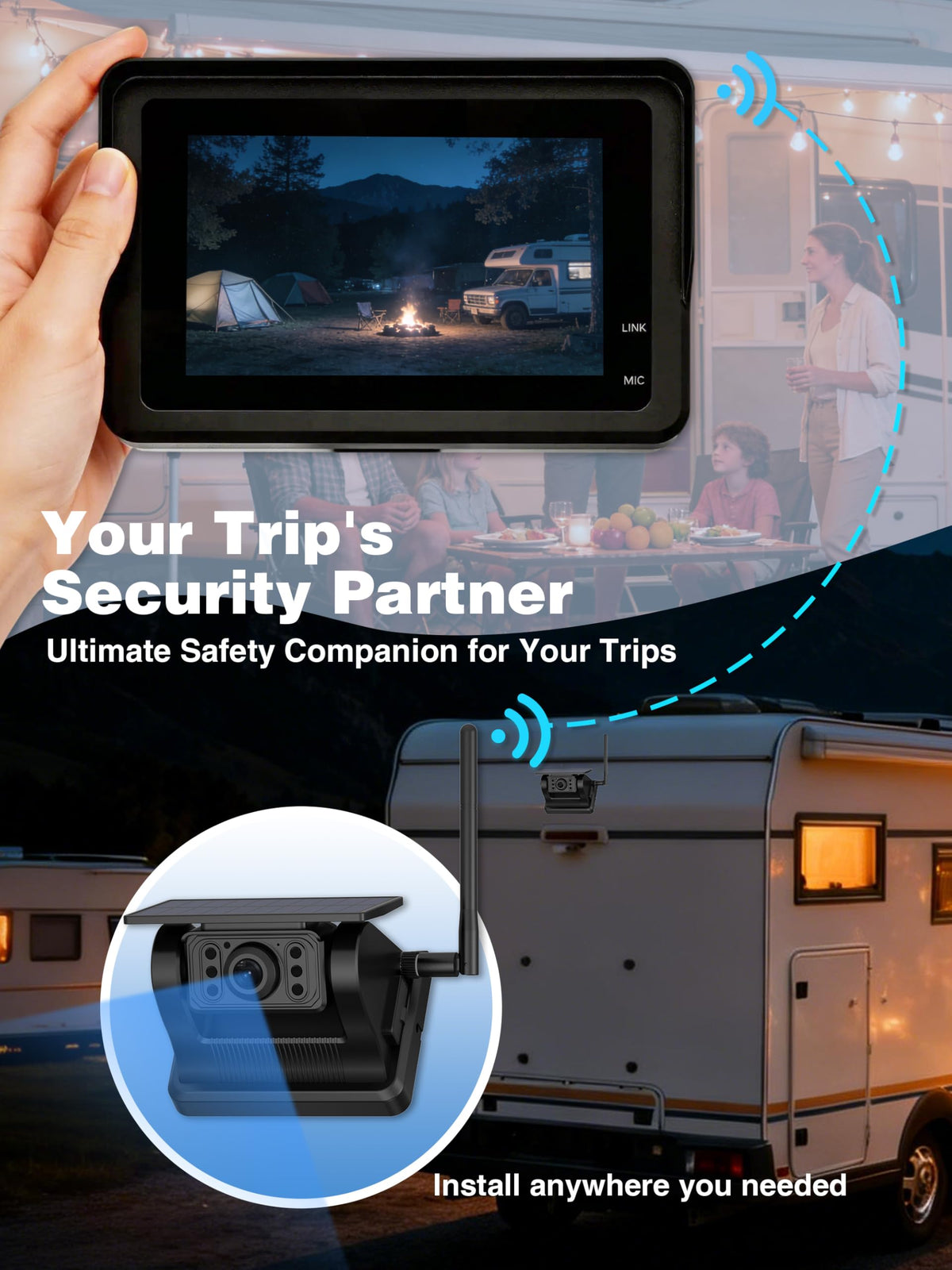 Tivernox monitor with reserving guidelines assists precise parking.