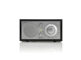 Tivoli Model One BT Radio wood cabinet front view adds warm, stylish ambiance.