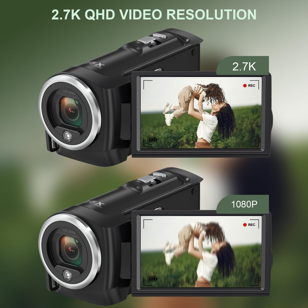 Tixeuo rotating LCD screen open, flexible framing for creators