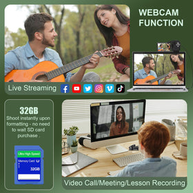 Tixeuo side ports with microphone and SD card, expands recording options