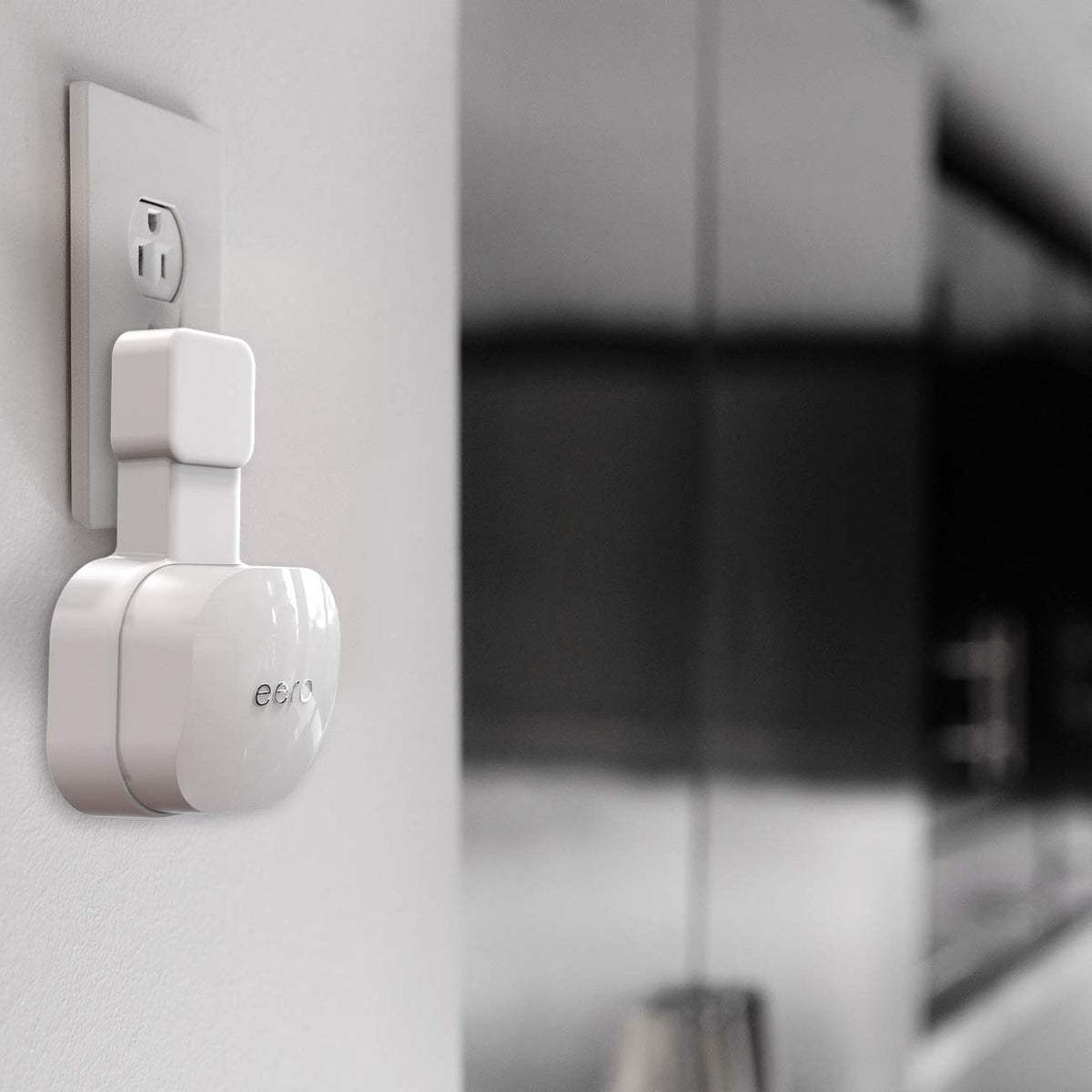 Tizomi eero 6 wall mount easily moves between rooms via outlets