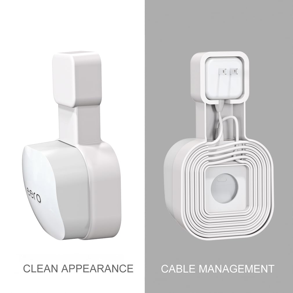 Tizomi eero-pack contents include wall mount, cord organizer, ring, and user guide.