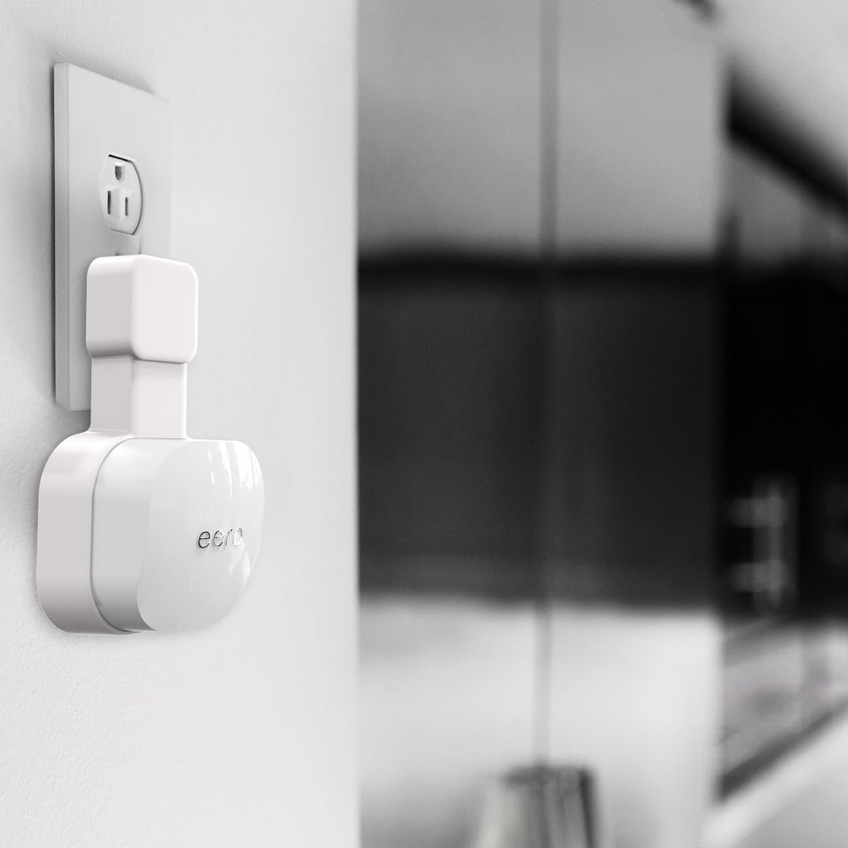 Tizomi eero wall mount compact design saves space without compromising stability.
