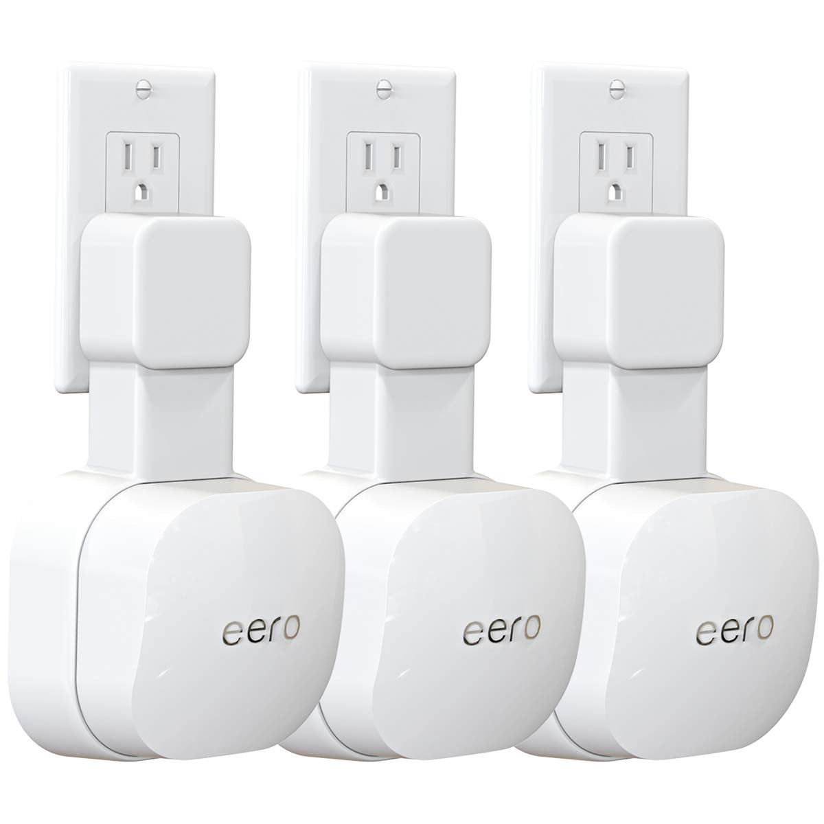 Tizomi front view showing eero 6 secured and tidy installation benefit