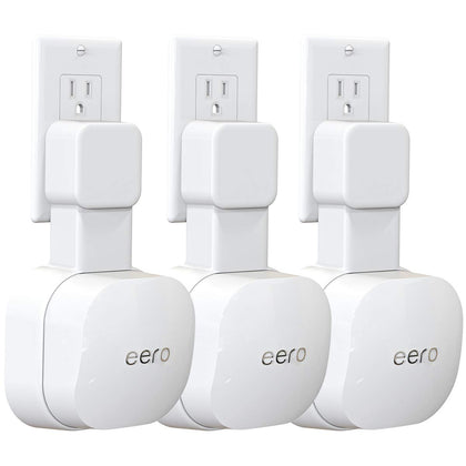 Tizomi front view showing eero 6 secured and tidy installation benefit
