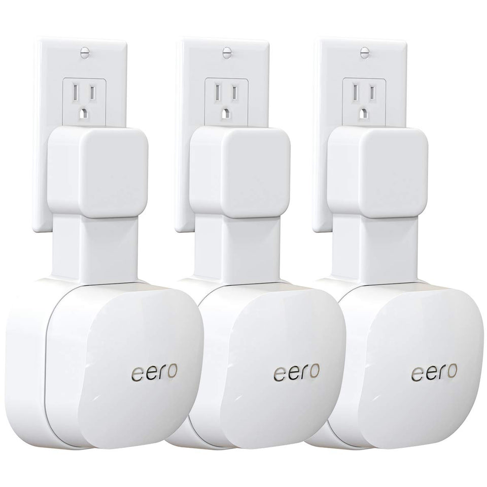 Tizomi front view showing eero 6 secured and tidy installation benefit