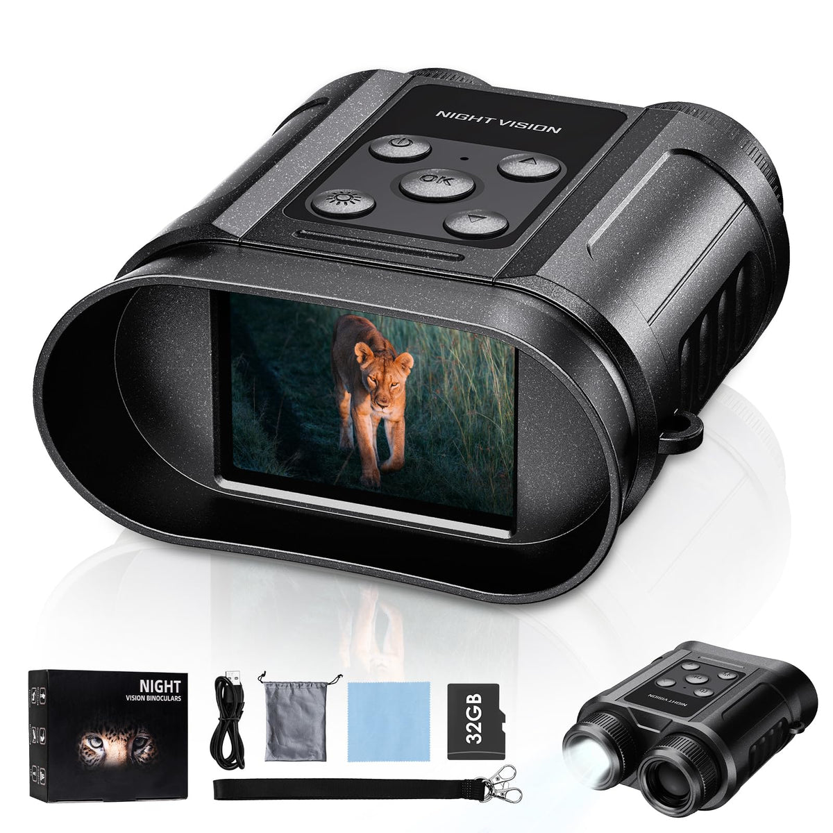 Tizycod night vision goggles offer a compact design ideal for backpacking and camping.