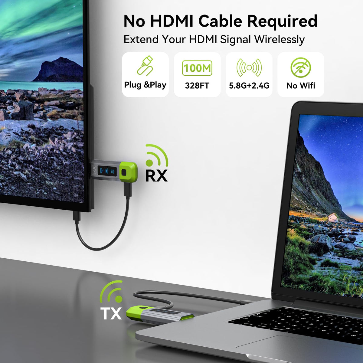 TJCXELE packaging includes cables and adapters for flexibility