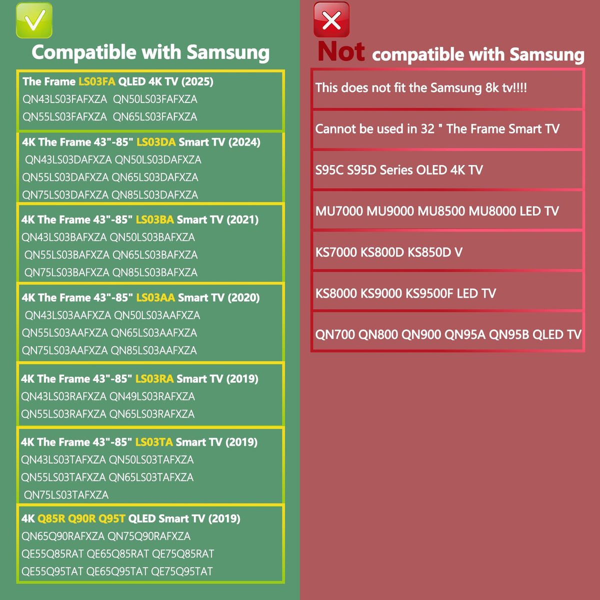 Tjyuze BN39-02470A compatible with US Samsung QN series models