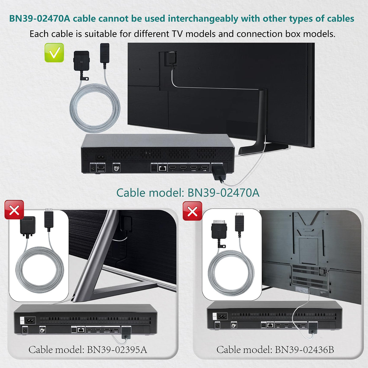 Tjyuze BN39-02470A warm tips advise checking cable as failure source.