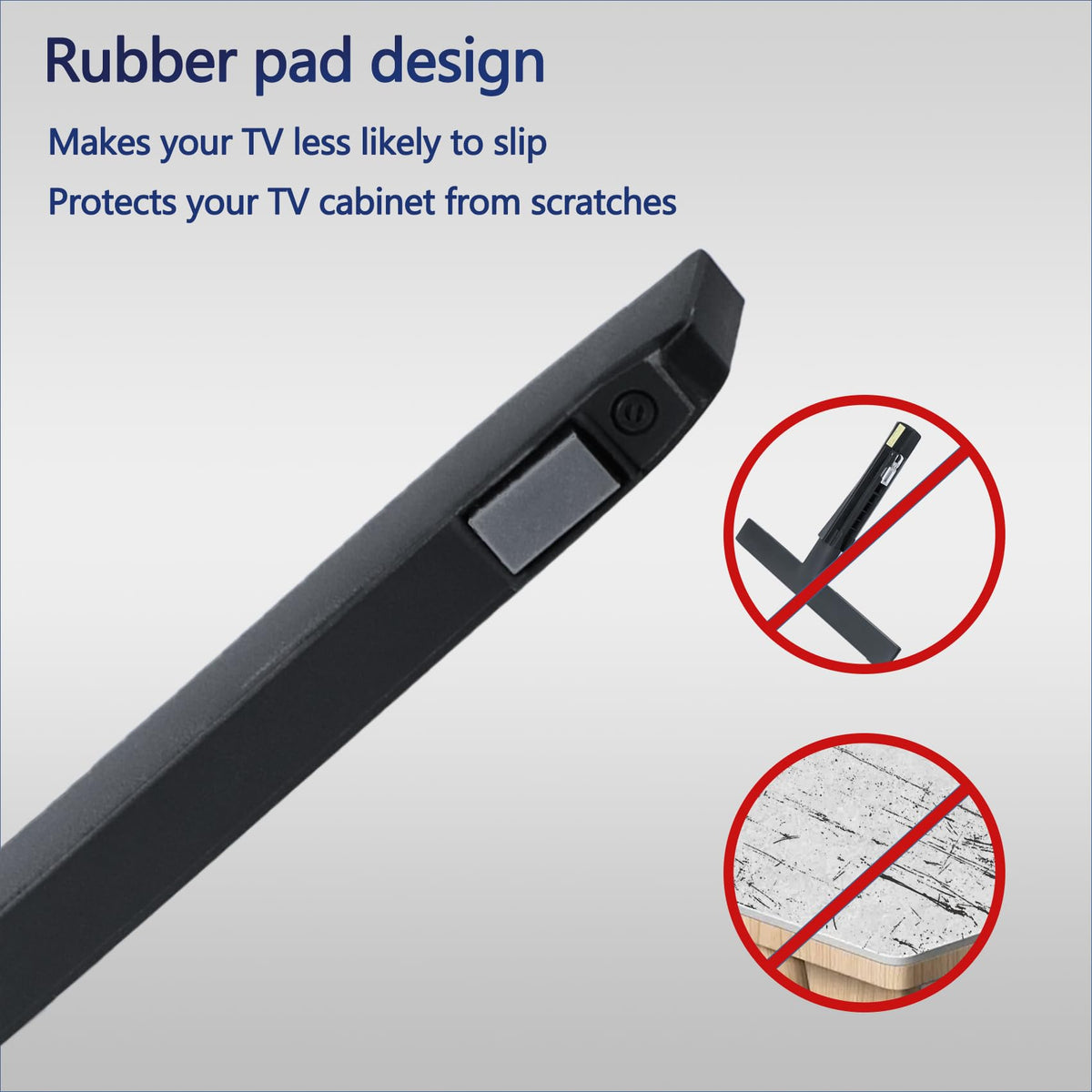 Tjyuze replacement leg next to ruler showing accurate size and fit