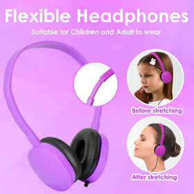 TJZXGUI headphones with a 4ft cable suitable for laptops and Chromebooks
