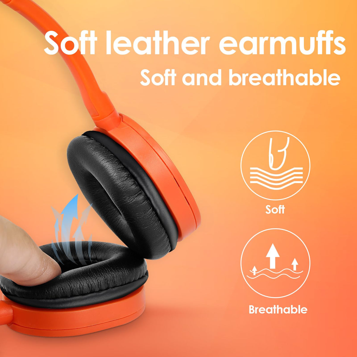 TJZXGUI 90-degree rotatable earcups for compact storage