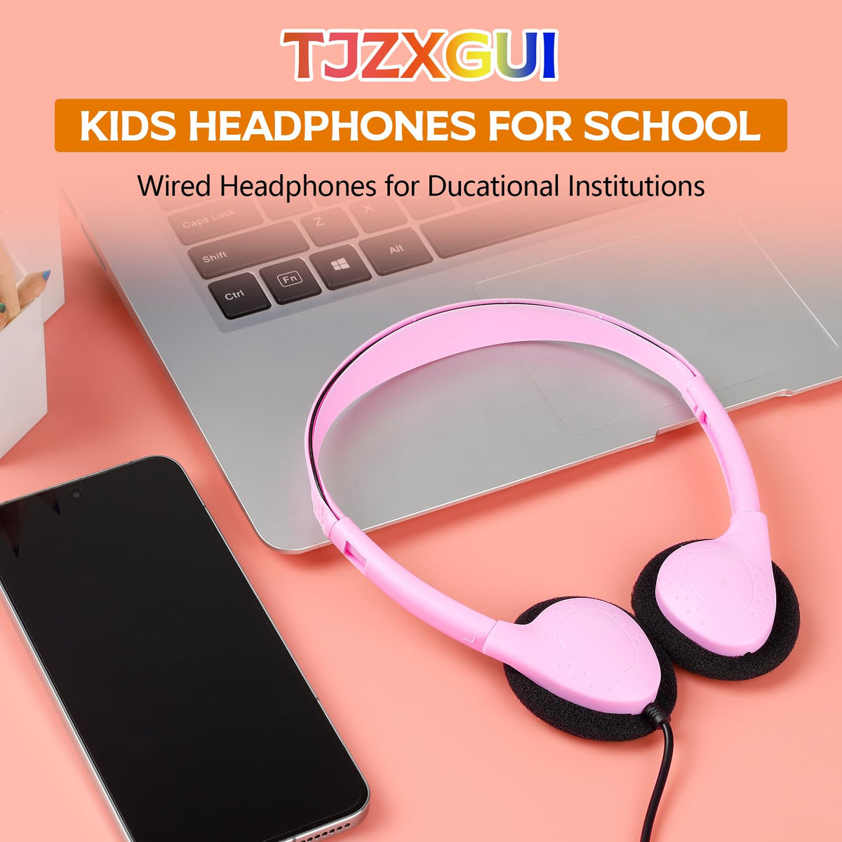 TJZXGUI adjustable headband headphones designed to fit kids and adults.