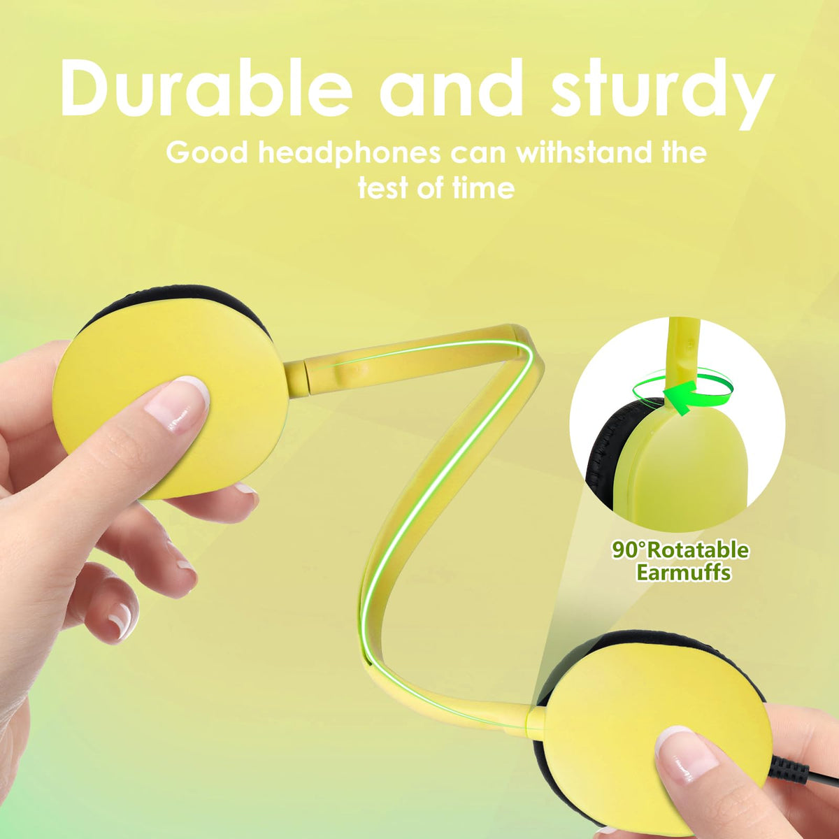 TJZXGUI adjustable headband on kids headphones for comfortable daily wear