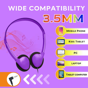 TJZXGUI headphones suited for various settings like schools, libraries, and travel.