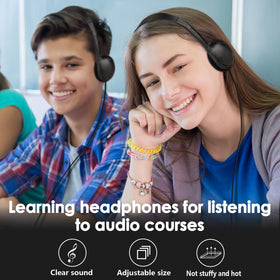 TJZXGUI student wearing headphones at desk demonstrating classroom use