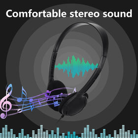 TJZXGUI 3.5 mm jack headphones compatible with most classroom devices.