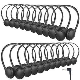 TJZXGUI kids headphones bulk pack for classroom use, ideal for group listening and tests.
