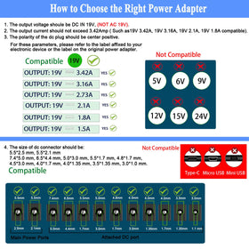 TKDY compatibility diagram illustrating wide 19V device support