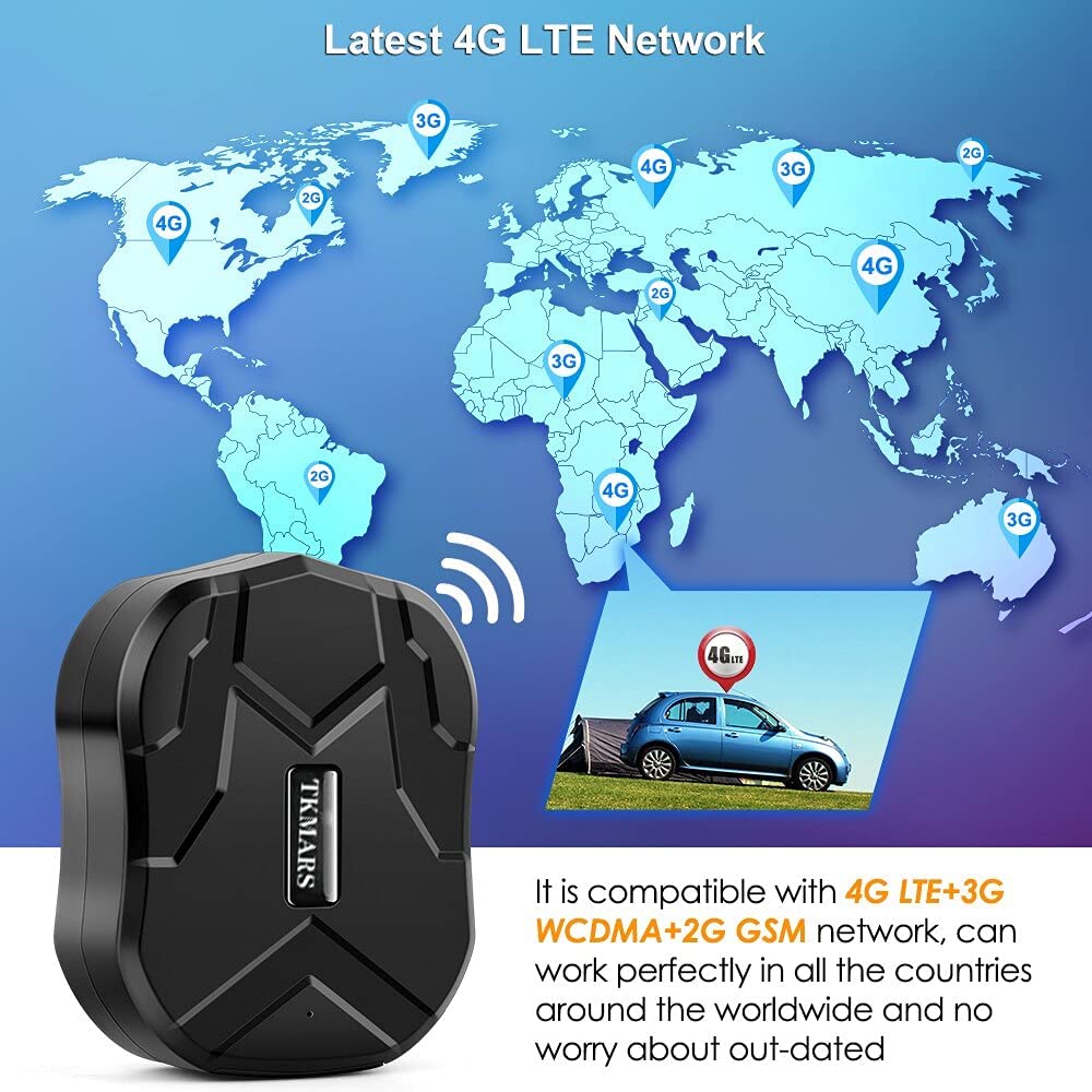 TKMARS TK905B 10000mAh battery delivering long standby for low-maintenance tracking.