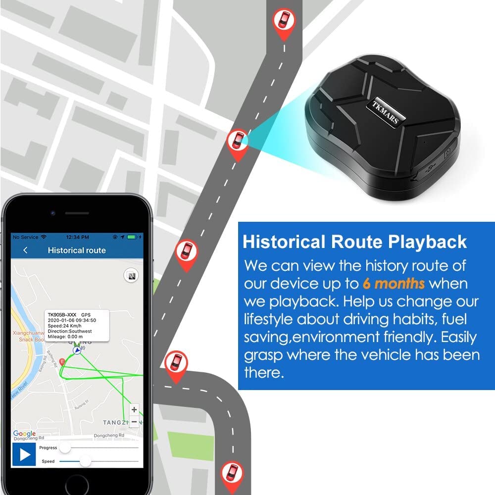 TKMARS TK905B geo-fence alerts notify you of boundary breaches in real time.